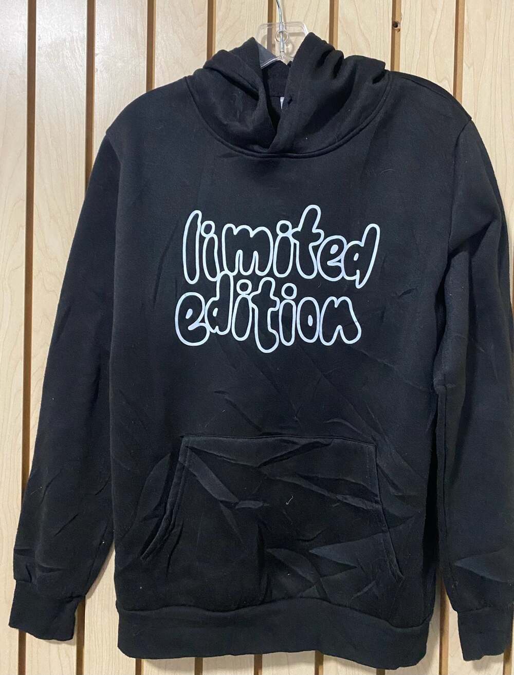 Limited Edition Graphic Print Black Hoodie Unisex Small